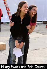 Hilary Swank and Erin Gruwell Freeom Writers set