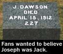 Joseph Dawson grave