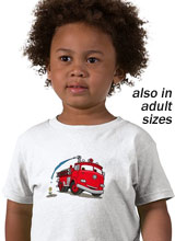 Disney Cars Red Fire Truck t-shirt