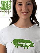 worship the pig t-shirt