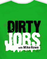 slime green dirty jobs t-shirt