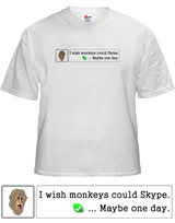 Hangover 2 Monkey Skype Quote shirt