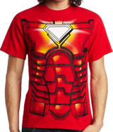 iron man t shirt with glowing chest piece