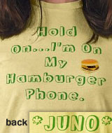 Juno Hamburger Phone t-shirt