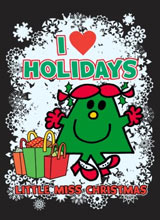 Little Miss Christmas I Heart Holidays tee