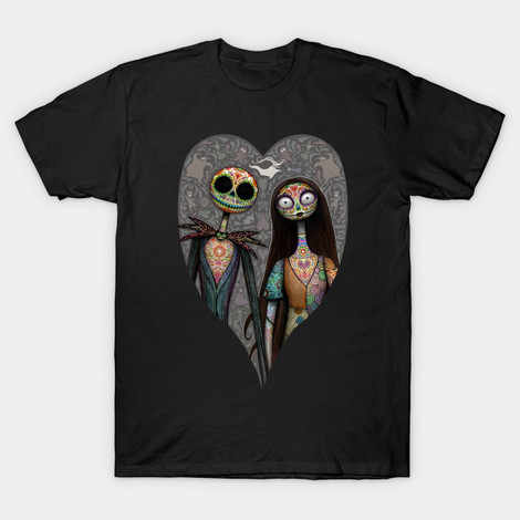 Jack and Sally Nightmare Before Christmas t-shirts and hoodie