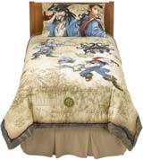 Pirates of the Caribbean bedding, sheets, pillow cases