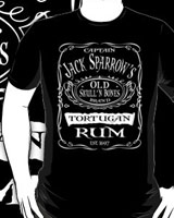 Captain Jack Sparrow's Skull and Bones Rum t-shirt