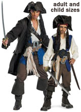 Jack Sparrow Pirates of the Caribbean Costumes