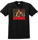 First Blood Rambo t-shirts