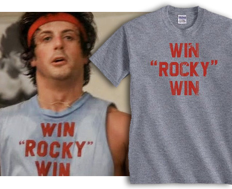 Custom T Shirt Rocky Creed T-Shirts from movies Rocky Balboa Shirt Win Rocky Win