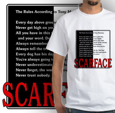 scarface rules t-shirt