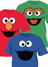 Face Sesame Street tees