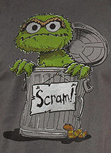 Scram Oscar the Grouch t-shirt