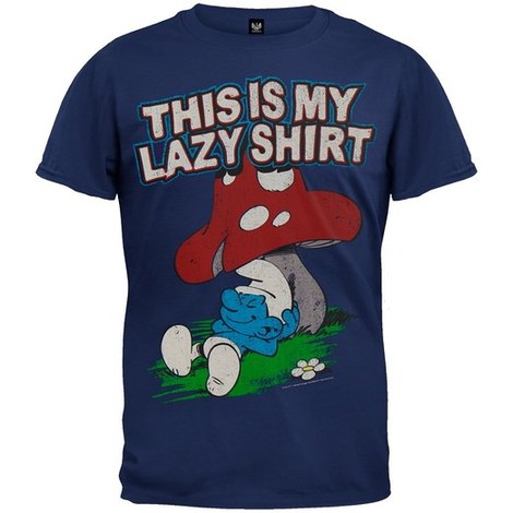 Lazy Smurf shirt