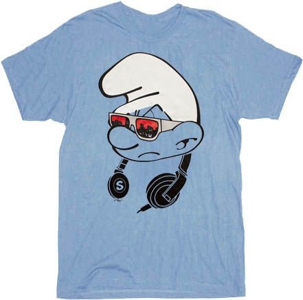 Smurfs Headphones t-shirt