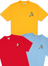 Star Trek Uniform t-shirts