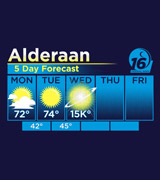 Star Wars Alderaan Forecast shirt