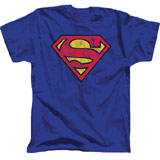 superman distressed logo tee