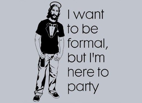 I want to be formal quote tee