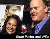 Sean Porter and wife at premiere