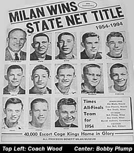 Milan Indians 1954 State Title Newspaper