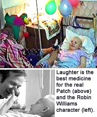 real Patch Adams and Robin Williams left