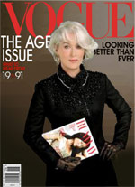 Meryl Streep Miranda Priestly Vogue cover mockup