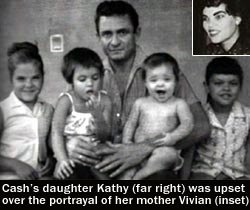 Johnny Cash daughters Roseanne, Cindy, Tara, Kathy