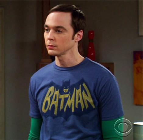 Sheldon's Batman TV Show Logo t-shirt